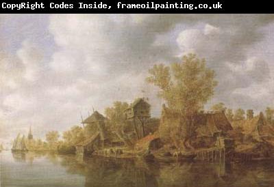 Jan van Goyen River Landscape (mk08)